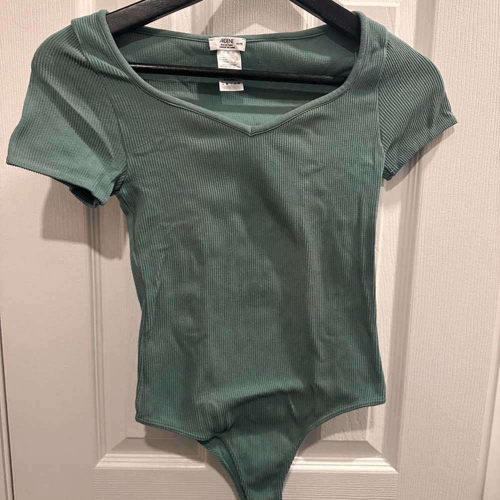 Ardene Ribbed Sage Green Top